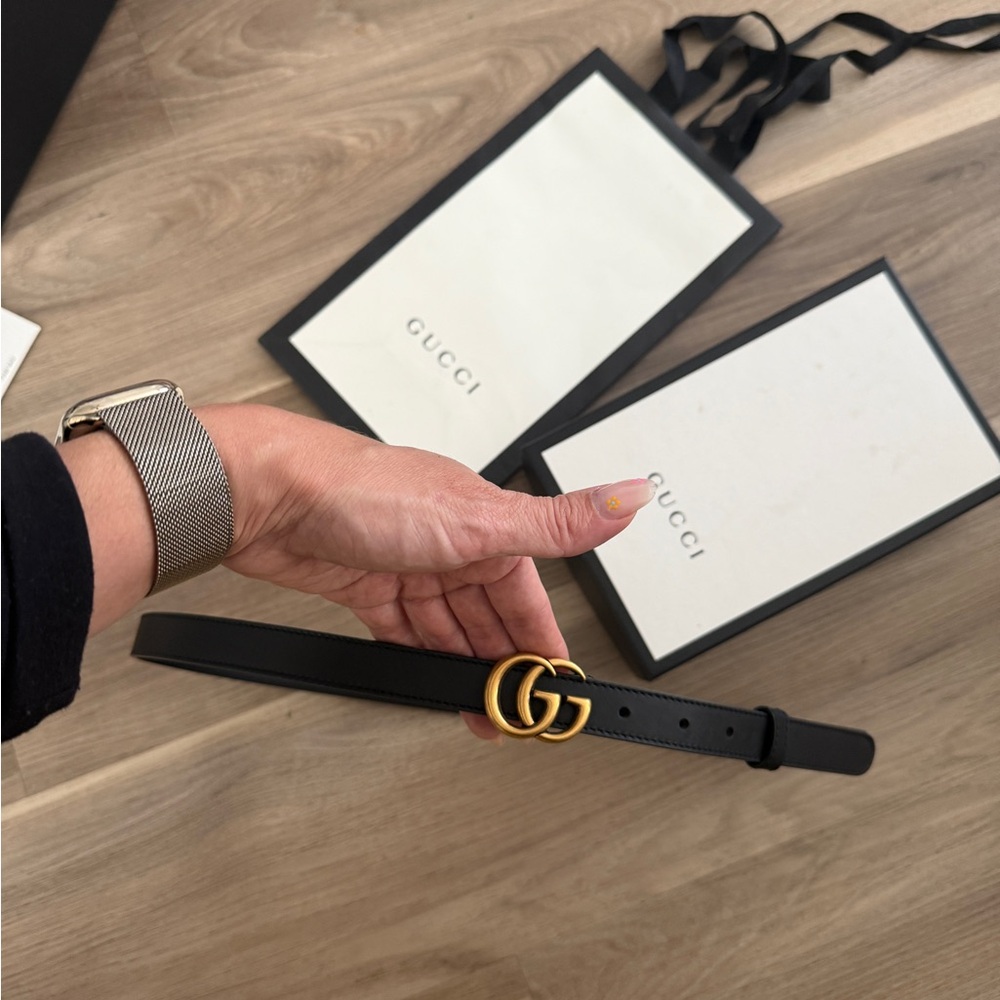 Gucci GG Marmont thin belt -85